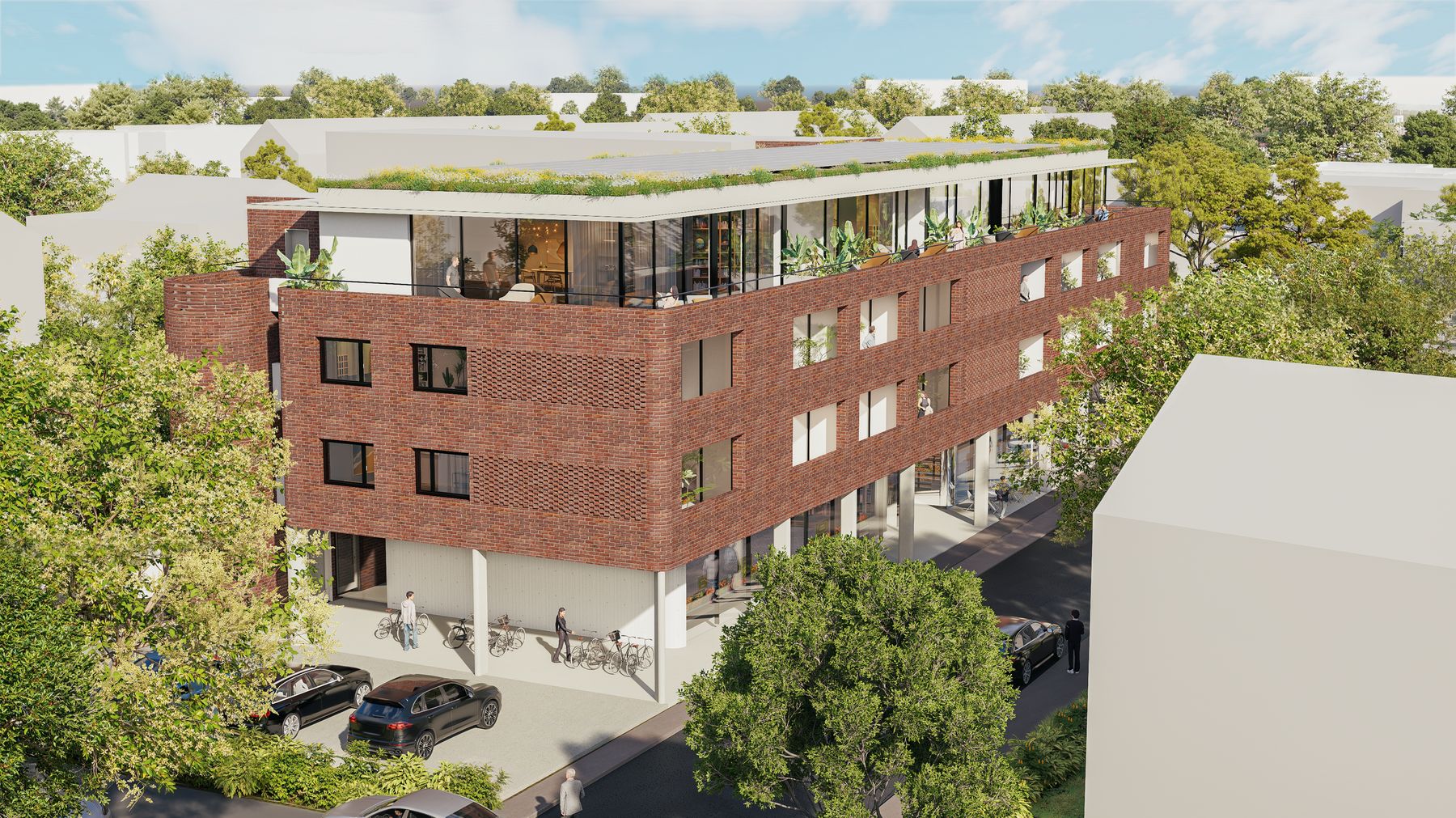 Dachterrasse und Loggien