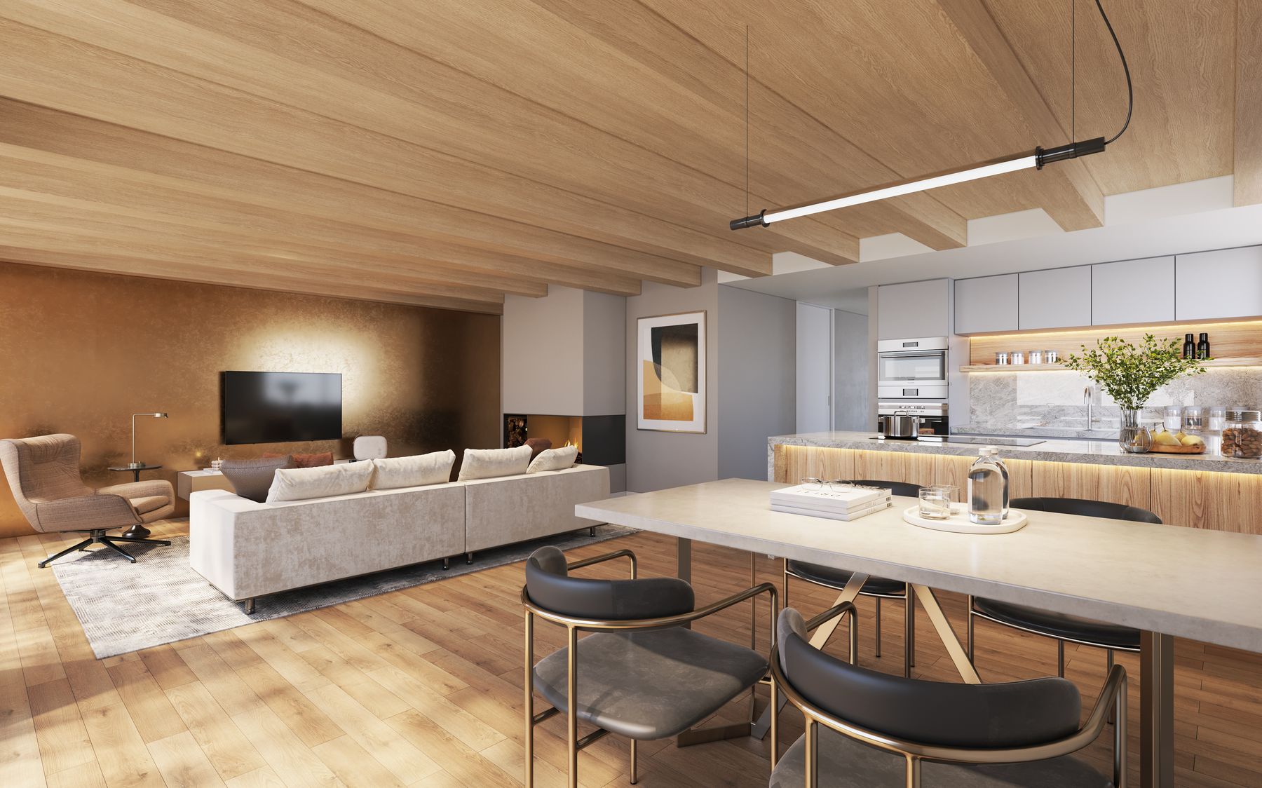 Penthouse Wohnbereich
