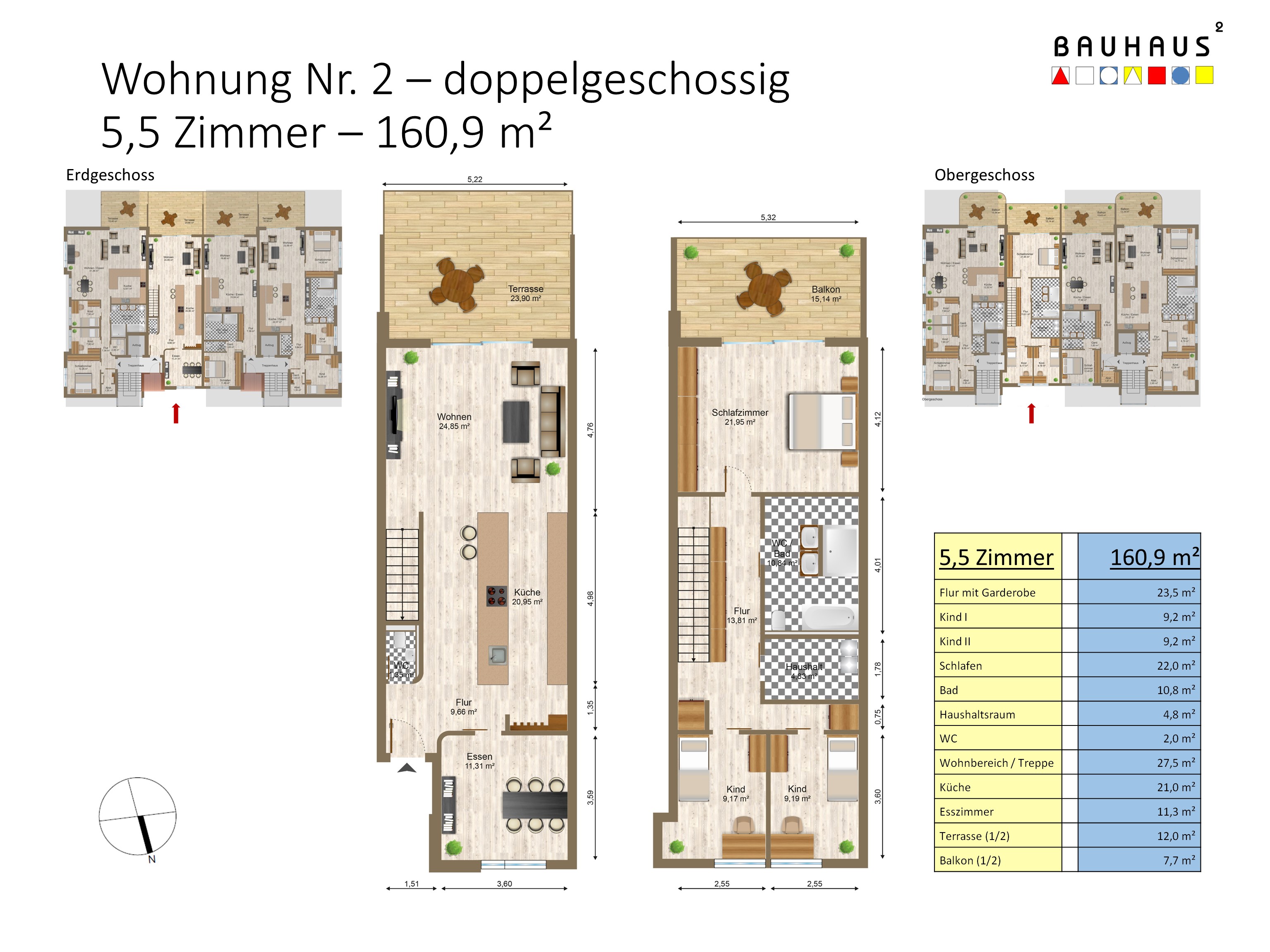 Whouhnung Nr. 2 - doppelgeschossig