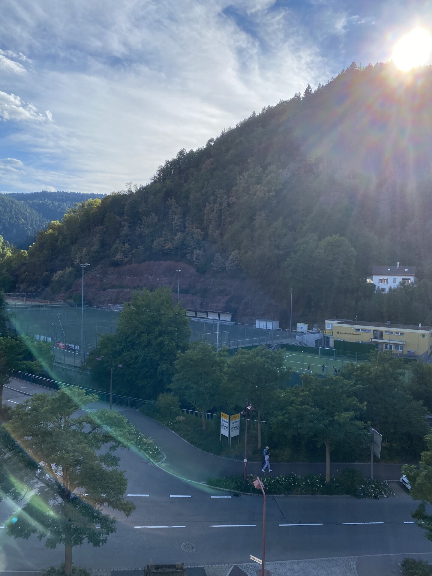 Blick vom Haus